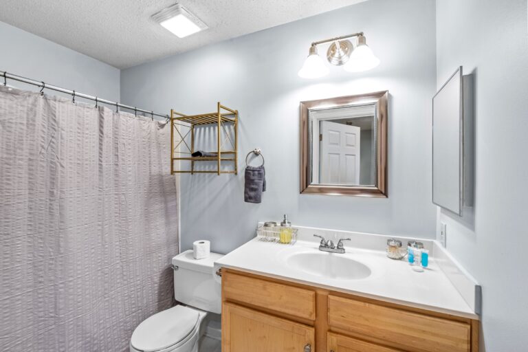Bathroom for the fully furnished apartment.