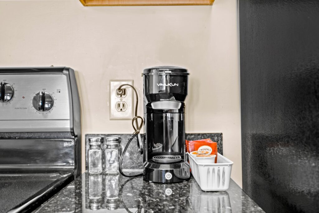 Monthly rental coffee maker.