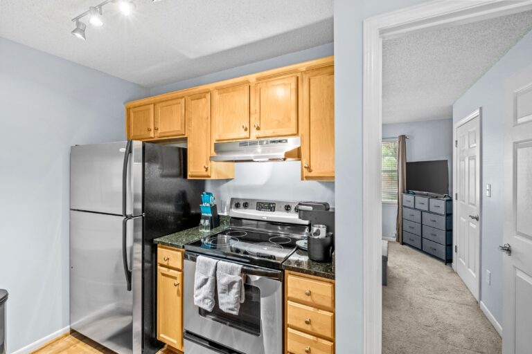 Stove and fridge for the monthly rental.
